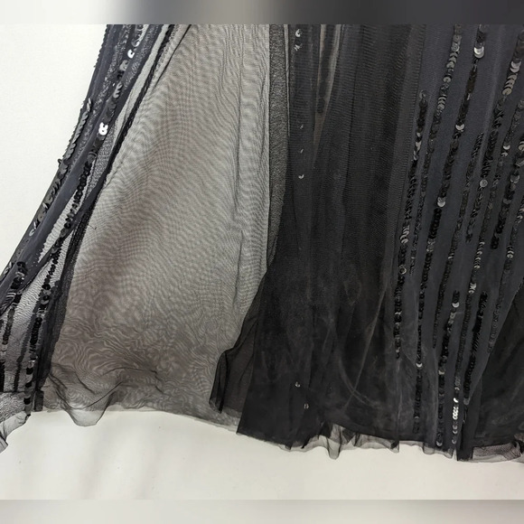 PRIMAVERA sz. 2 Full Sequined Open Back Prom Formal Pageant Mermaid DRESS GOWN - Picture 9 of 14